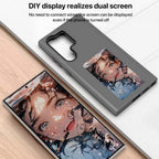 NFC DIY E-ink Screen Phone Case for S23 Ultra/S24 Ultra (BLACK) Mobile Case by CoverMeUp - Style 7