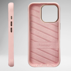 Nimmy Premium Embroidered Leather Case - NIMMY Big Eyes Series with Metal Camera Ring for the iPhone 16 series - Style 2