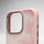 Nimmy Premium Embroidered Leather Case - NIMMY Big Eyes Series with Metal Camera Ring for the iPhone 16 series - Style 5