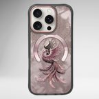 Nimmy Premium Embroidered Leather Case - NIMMY Fantasy Animal Series with Metal Camera Ring for iPhone 16 Series