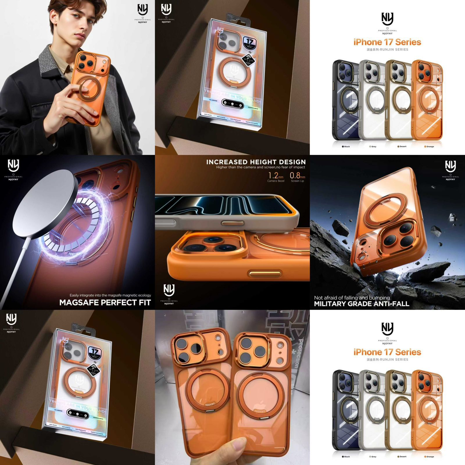 NY Anti Yellow Ring Case with Magsafe for iPhone