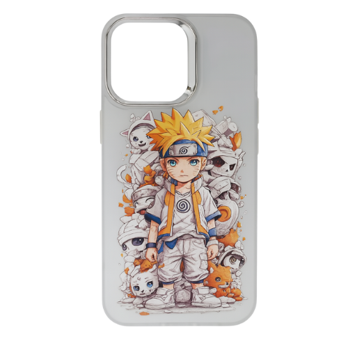 Naruto Chibi TPU Phone Case – Adorable Ninja & Pet Companions Design