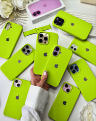 Liquid Silicon iPhone Case - Neon Lime