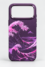 Luxo Seawaves Design Carbon Magsafe Case for iPhone Series