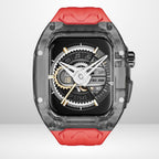 New Edition Silicone Strap Modification Kit for iWatch 44/45 MM (RED) Mobile Case by CoverMeUp - Style 2