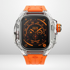 New Edition Silicone Strap Modification Kit for iWatch 44/45/49 MM (ORANGE) Mobile Case by CoverMeUp - Style 4