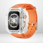 New Edition Silicone Strap Modification Kit for iWatch 44/45/49 MM (ORANGE) Mobile Case by CoverMeUp - Style 2