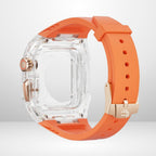New Edition Silicone Strap Modification Kit for iWatch 44/45/49 MM (ORANGE) Mobile Case by CoverMeUp - Style 3