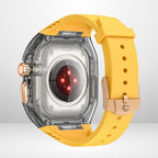 New Edition Silicone Strap Modification Kit for iWatch 44/45 MM (YELLOW) Mobile Case by CoverMeUp - Style 3