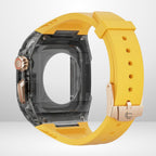 New Edition Silicone Strap Modification Kit for iWatch 44/45 MM (YELLOW) Mobile Case by CoverMeUp - Style 4