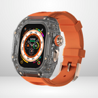 New Edition Silicone Strap Modification Kit for iWatch 44/45/49 MM (ORANGE) Mobile Case by CoverMeUp - Style 5