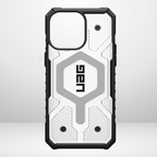 Protective Apple iPhone Back Cover - New UAG Pathfinder MagSafe Smoke Clear Case, for iPhone 15 - Style 3