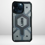 Protective Apple iPhone Back Cover - New UAG Pathfinder MagSafe Smoke Clear Case, for iPhone 15 Pro/Pro Max - Style 2