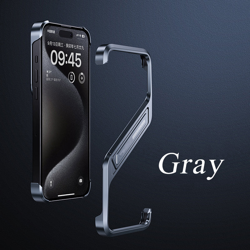 Ultra Thin Z Bumper Case for iPhone 15 Pro (Grey)