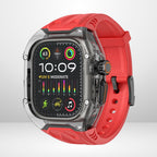 New Edition Silicone Strap Modification Kit for iWatch 44/45 MM (RED) Mobile Case by CoverMeUp