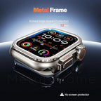 New Metal Convert to ULTRA Bumper Case for iWatch 44/45/46/49mm (TITANIUM) Mobile Case by CoverMeUp - Style 3
