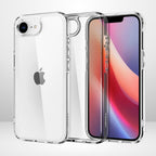 Protective Apple iPhone Back Cover - New Ultra Hybrid Back Case for iPhone 16e (Transparent Clear) - Style 4