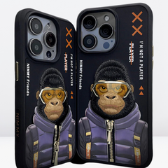 Nimmy Cool winter Jacket & 3D Embroidery Case for iPhone 14 Pro