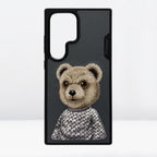 Nimmy Premium Embroidered Leather Case - Nimmy Friends 3D Embroidery Leather Case for the Samsung S24 Ultra (Adorable Series) - Style 3