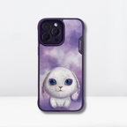 Nimmy Premium Embroidered Leather Case - Nimmy Premium Big Eyes Back Case for iPhone 14/Pro/Pro Max - Style 3