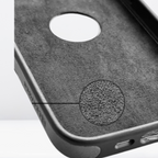 Protective Apple iPhone Back Cover - Nobble Collection Leather Logo Cut Case iPhone15 Series (Wine) - Style 7