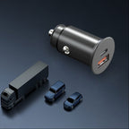 WiWU™ Super fast Car Charger With Dual Ports Mobile Case by CoverMeUp - Style 10