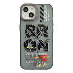 Protective Apple iPhone Back Cover - OFF-WHITE Style Designer Case for iPhone – Trendy Shockproof Back Cover - Style 4
