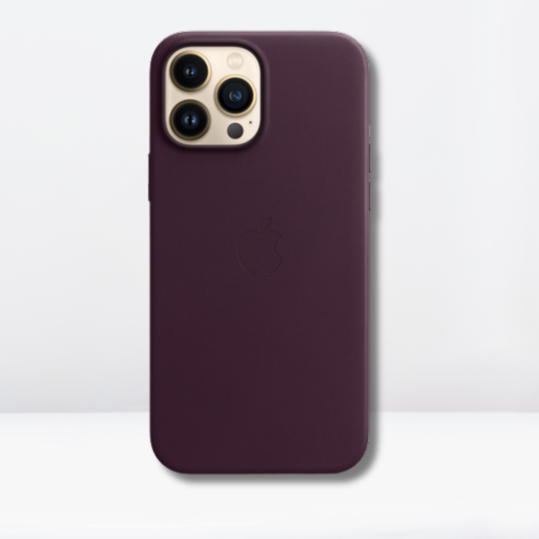 OG Leather Magsafe Case for iPhone 13Pro / 13Pro Max (Dark Cheery)