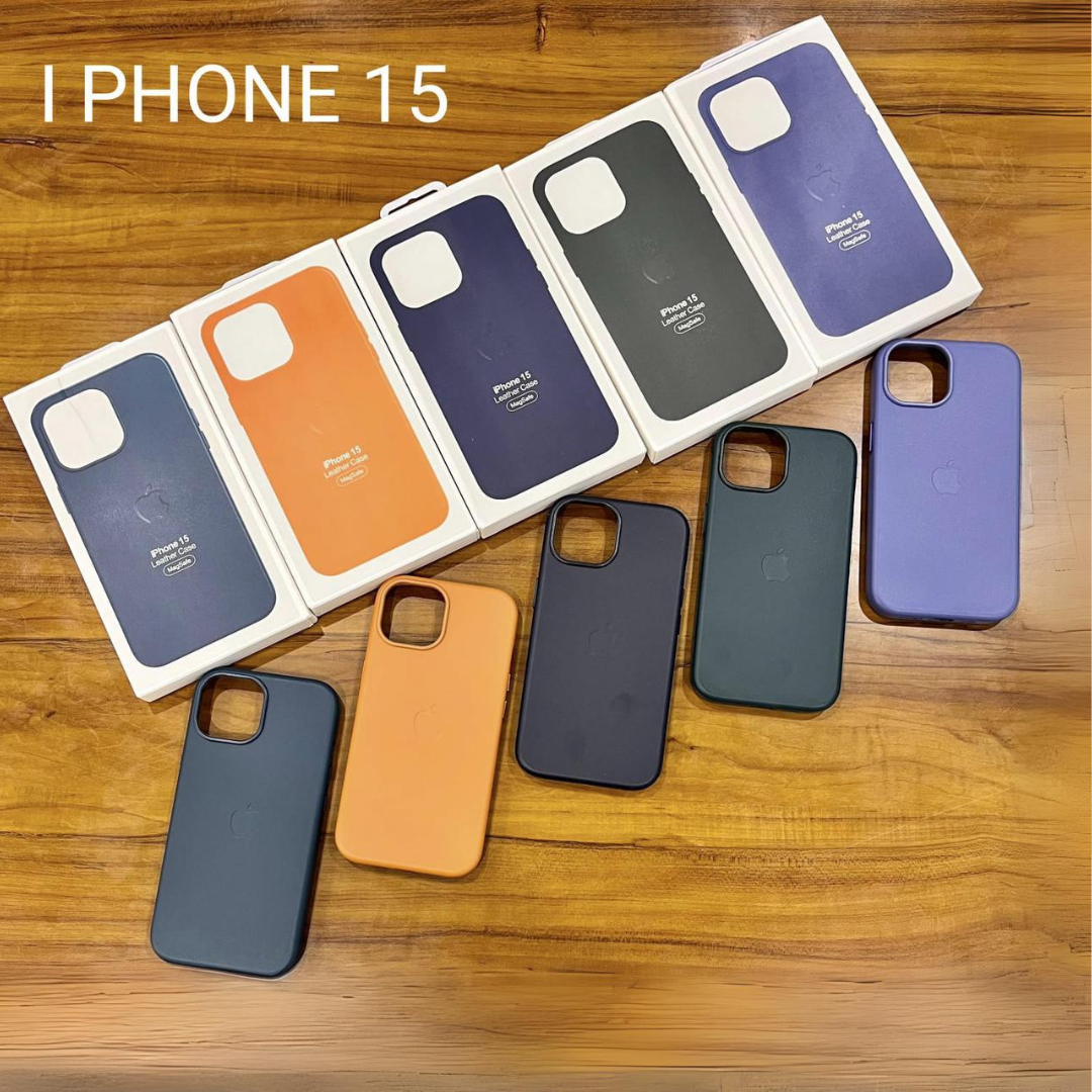 OG Leather Magsafe Case with IC Working for iPhone 15
