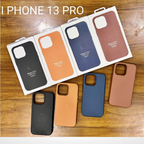 Protective Apple iPhone Back Cover - OG Leather Magsafe Case with IC Working for iPhone 13 Pro - Style 2
