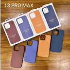 Protective Apple iPhone Back Cover - OG Leather Magsafe Case with IC Working for iPhone 13 Pro Max