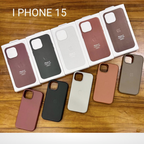 Protective Apple iPhone Back Cover - OG Leather Magsafe Case with IC Working for iPhone 15