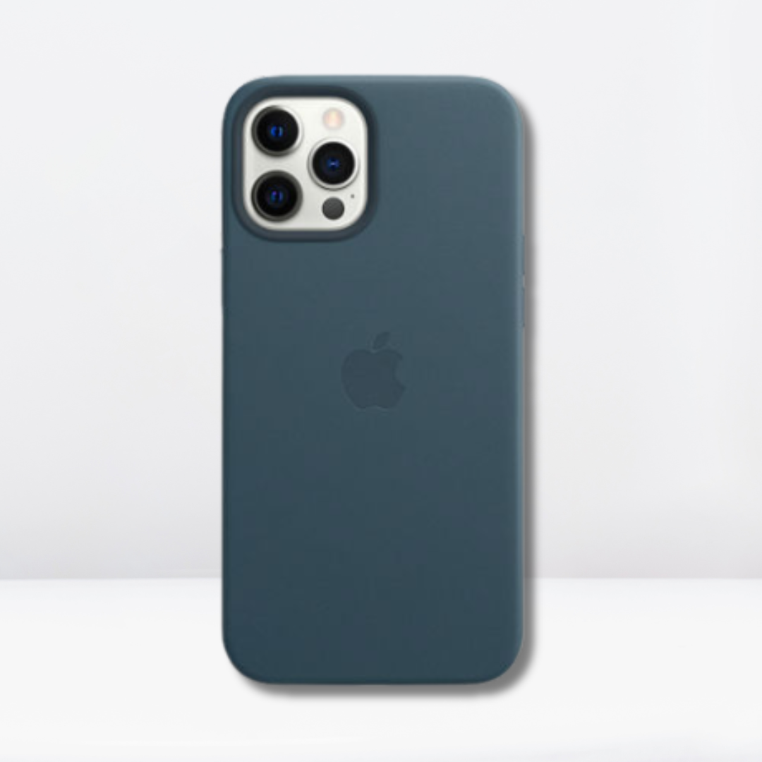 OG Leather IC MagSafe with Logo Back Case for iPhone 15 Pro/15 Pro Max (SEA GREEN)