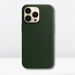 OG Leather MagSafe Case with Logo for iPhone 16 Series (FOREST GREEN)