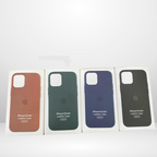 Protective Apple iPhone Back Cover - OG Leather Case With Logo for iPhone 12 mini / 13 Mini (Without Magsafe) - Style 2