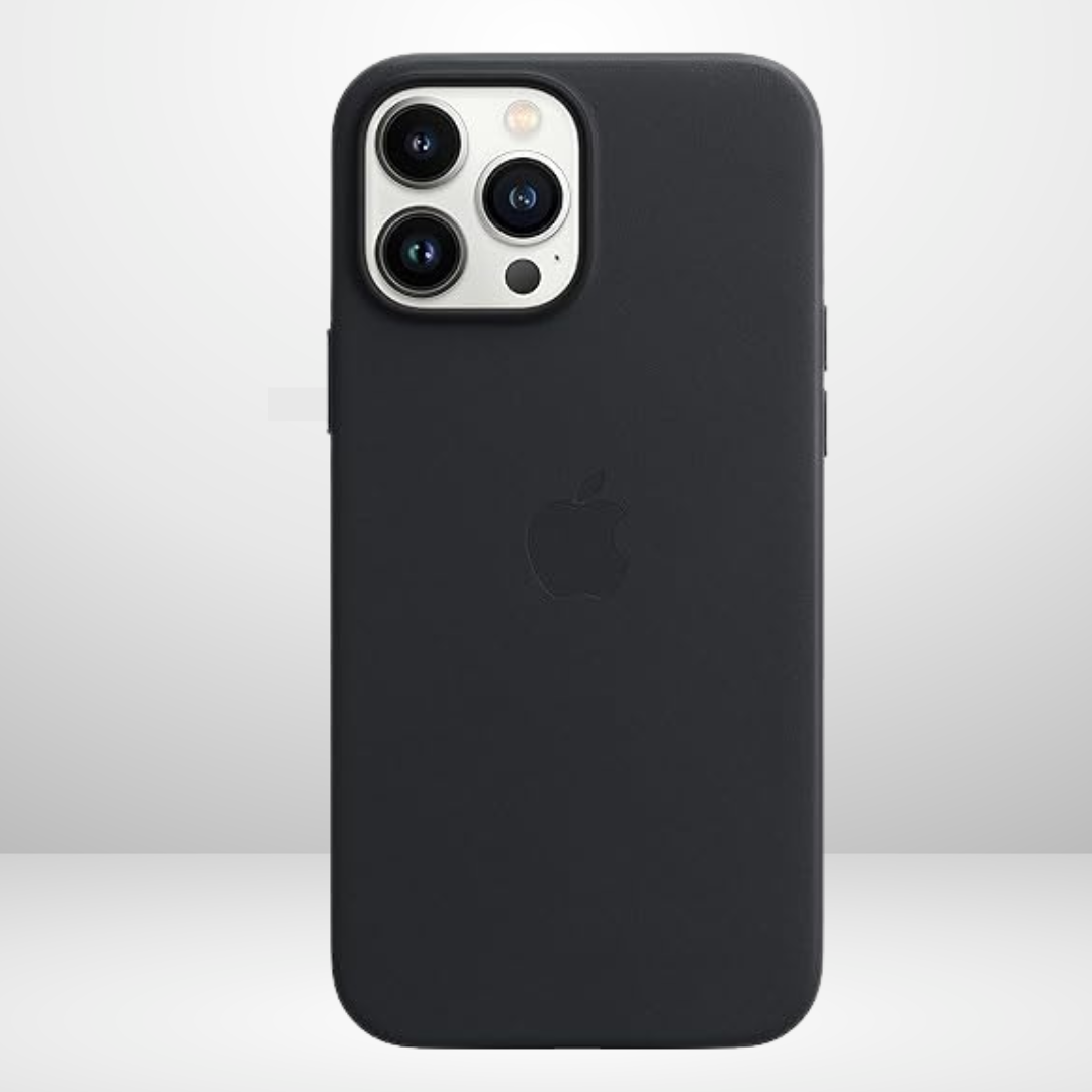 Protective Apple iPhone Back Cover - OG Leather Case With Logo for iPhone 12/Pro/Pro max (Without Magsafe) - Style 4