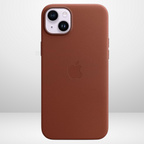 Protective Apple iPhone Back Cover - OG Leather Case With Logo for iPhone 12 mini / 13 Mini (Without Magsafe) - Style 5