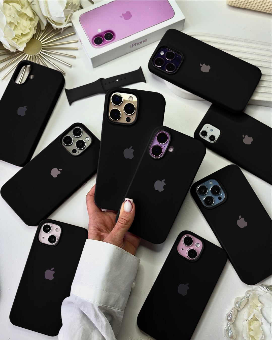 Liquid Silicon iPhone Case - Obsidian Black