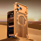 Protective Apple iPhone Back Cover - Auriglo Walnut Lens Protection - iPhone Case - Style 17