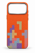 Luxo Tetris Pattern Carbon Fiber Texture Magsafe Case