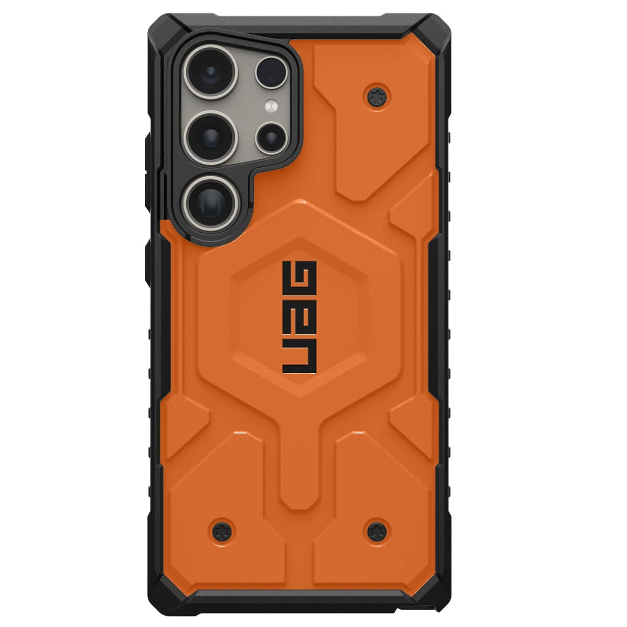 Samsung Galaxy S25 Ultra Pathfinder Series Ragged Armor Protective MagSafe Case - Orange Mobile Case by CoverMeUp