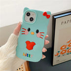 Protective Apple iPhone Back Cover - Cartoon Silicone Case for iPhone for Kids Girls and Womens - Style 7