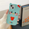 Cartoon Silicone Case for iPhone for Kids Girls and Womens