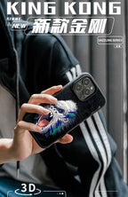 Protective Apple iPhone Back Cover - Gorilla Magic Colour Leather Embroided Case for iPhone 14 Pro Max - Style 2