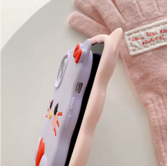 Cartoon Silicone Case for iPhone for Kids Girls and Womens