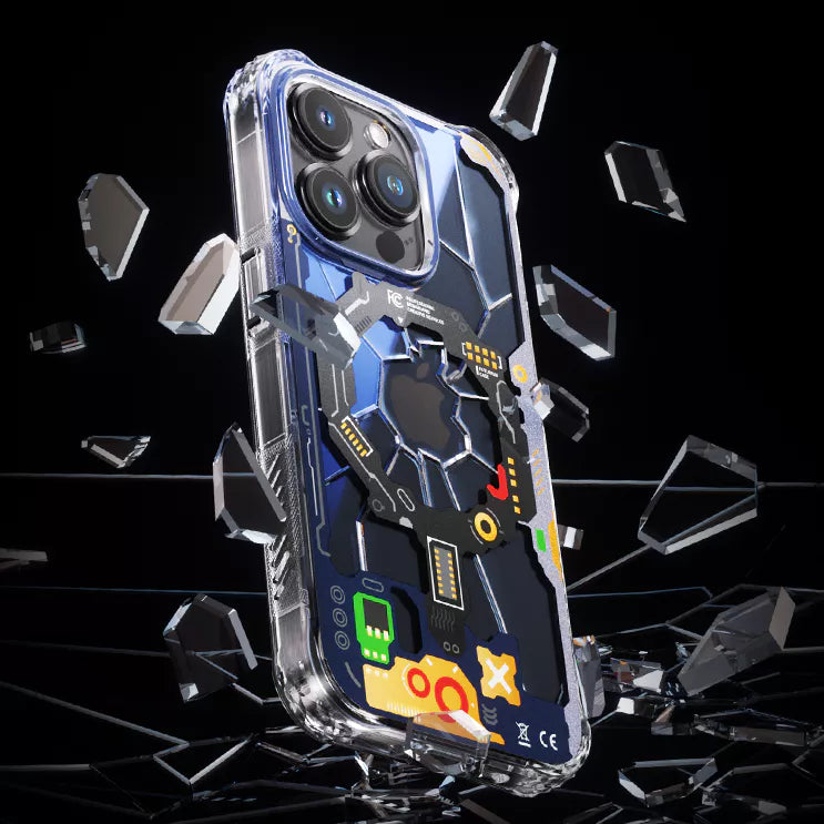 PQY Laboratory Series Protective Case for iPhone 15 Pro (Blue)