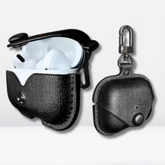 PU Leather Portable AirPods Pro /Pro 2 Case (Black Color)