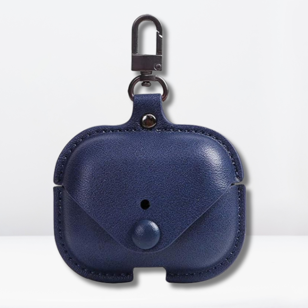 PU Leather Portable AirPods Pro /Pro 2 Case (Blue Color)