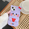 Cartoon Silicone Case for iPhone for Kids Girls and Womens