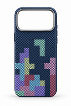 Luxo Tetris Pattern Carbon Fiber Texture Magsafe Case